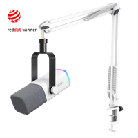 ###FIFINE Ampligame AM8T microphone in white