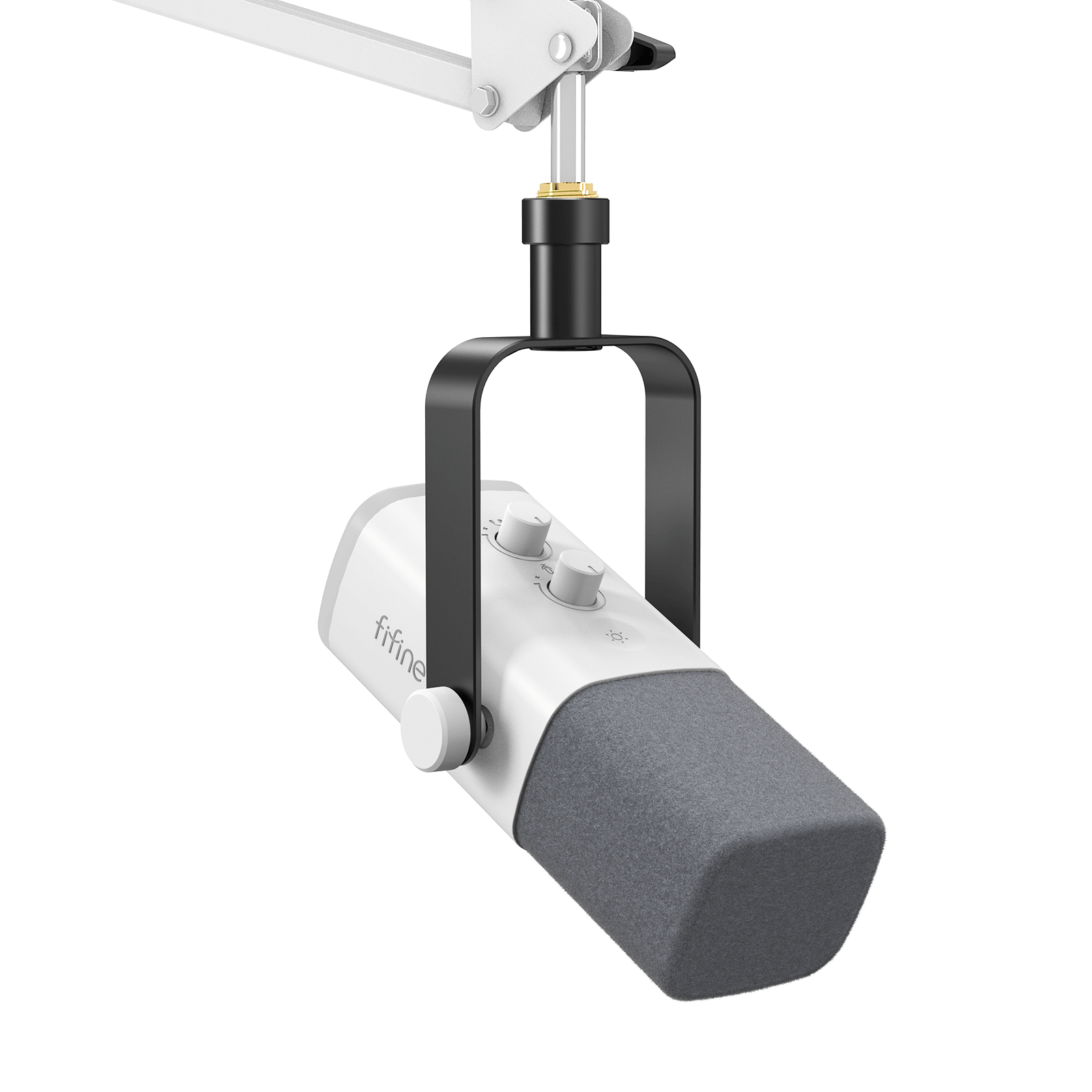 ###FIFINE Ampligame AM8T microphone in white