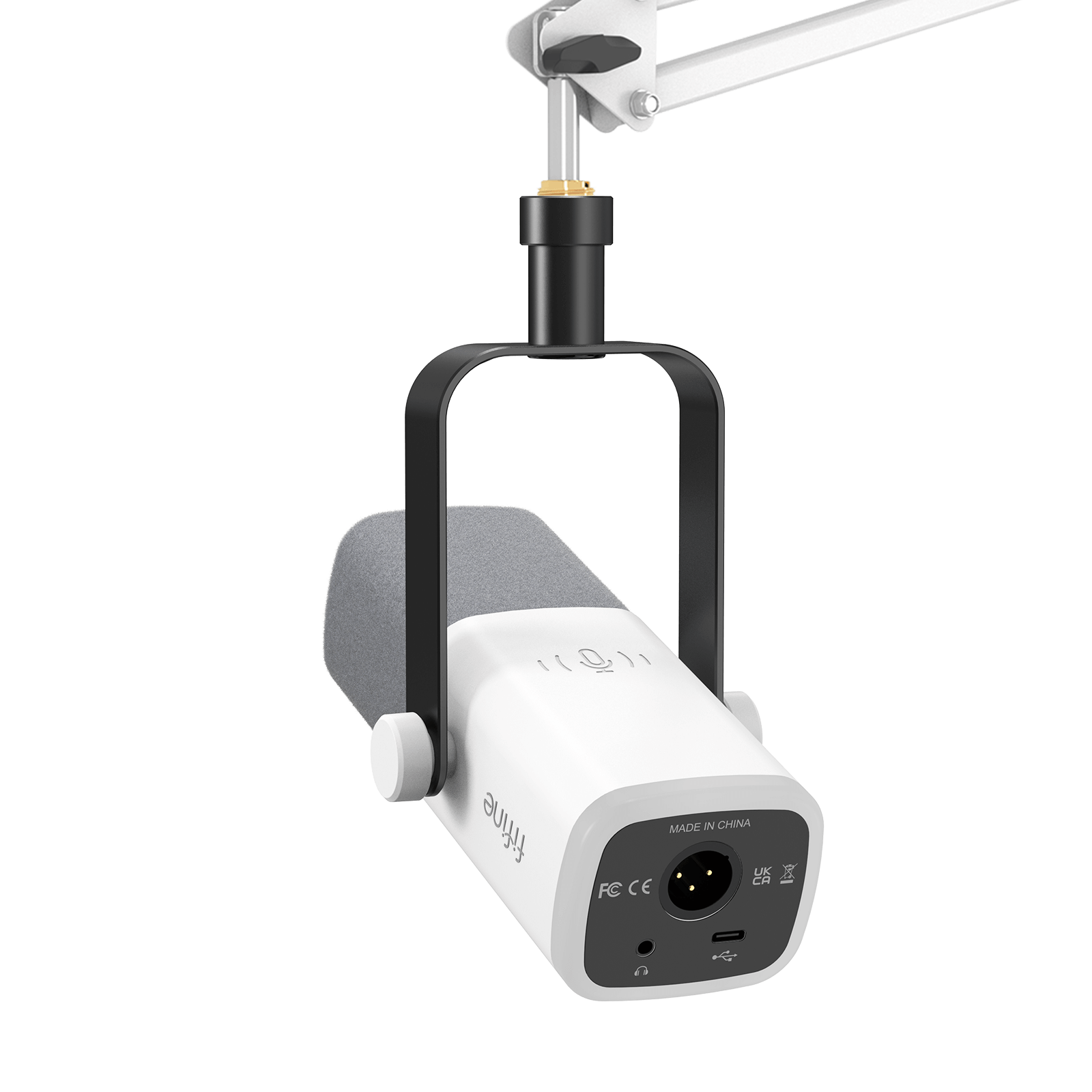 ###FIFINE Ampligame AM8T microphone in white