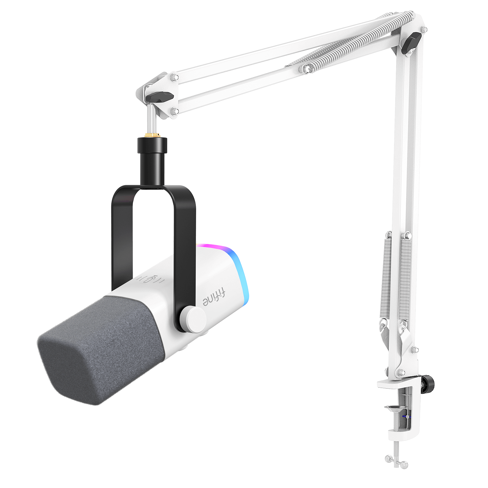 ###FIFINE Ampligame AM8T microphone in white