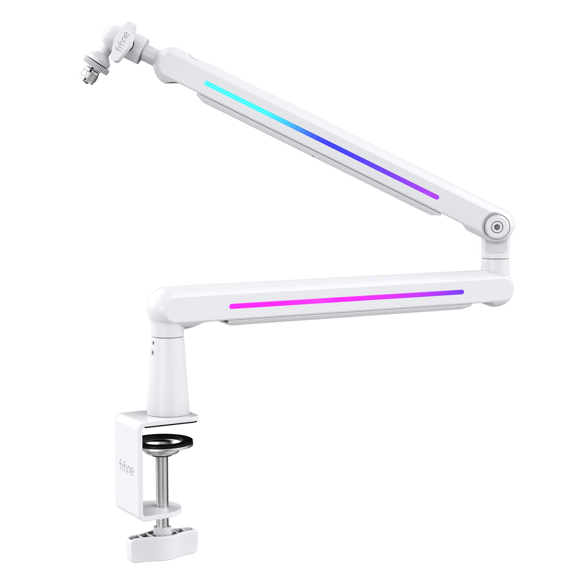 FIFINE マイクスタンドBM88PRO RGBライト付き FIFINE BM88PRO Low Profile Microphone Arm with RGB – FIFINE Official