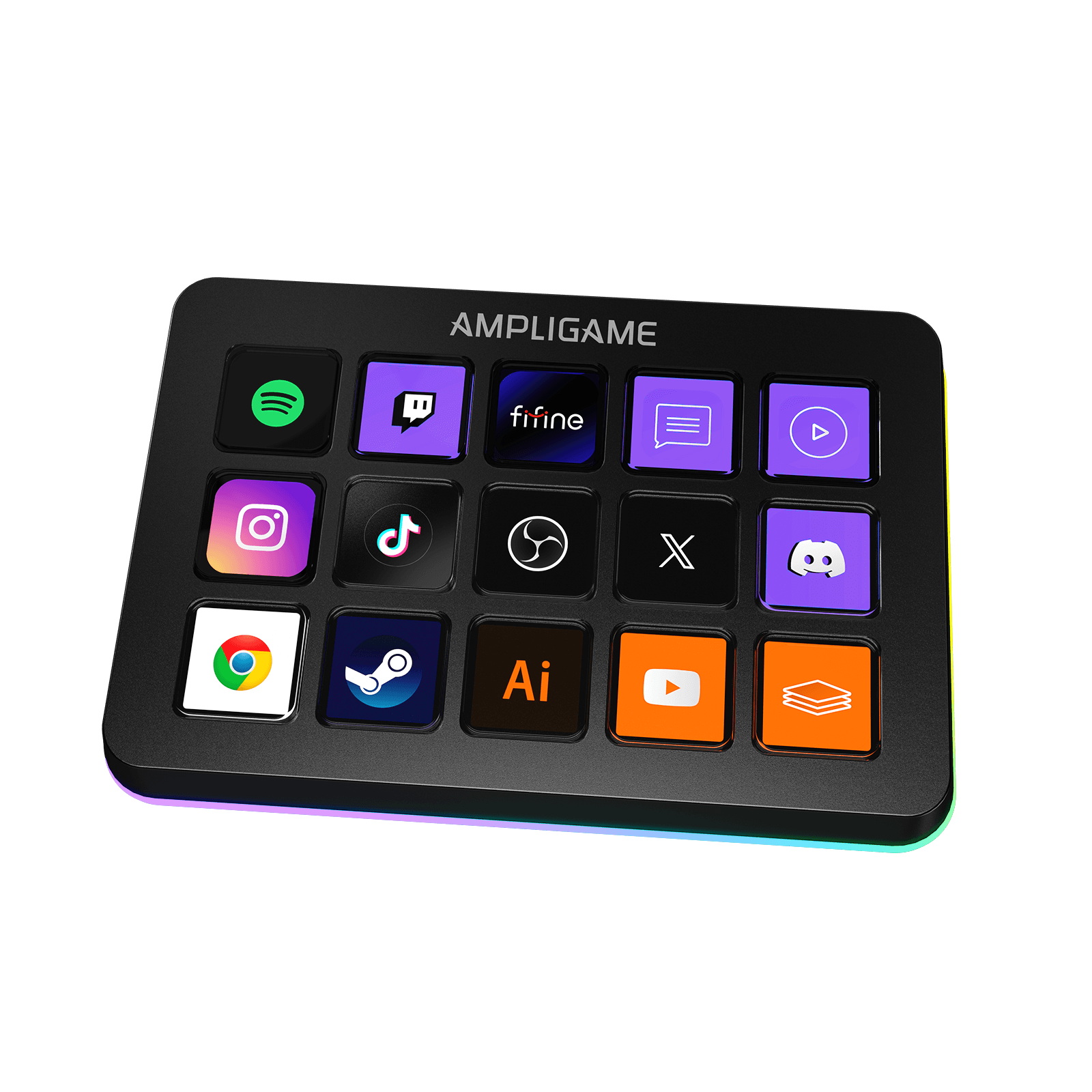 ###FIFINE ampligame D6 stream controller in black