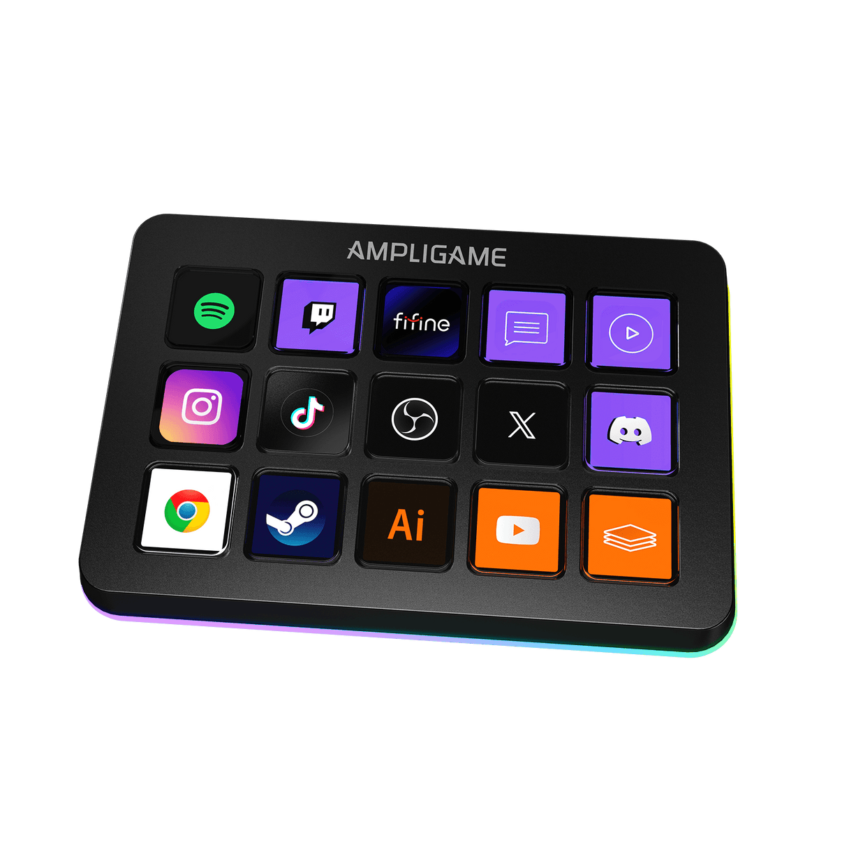 ###FIFINE ampligame D6 stream controller in black