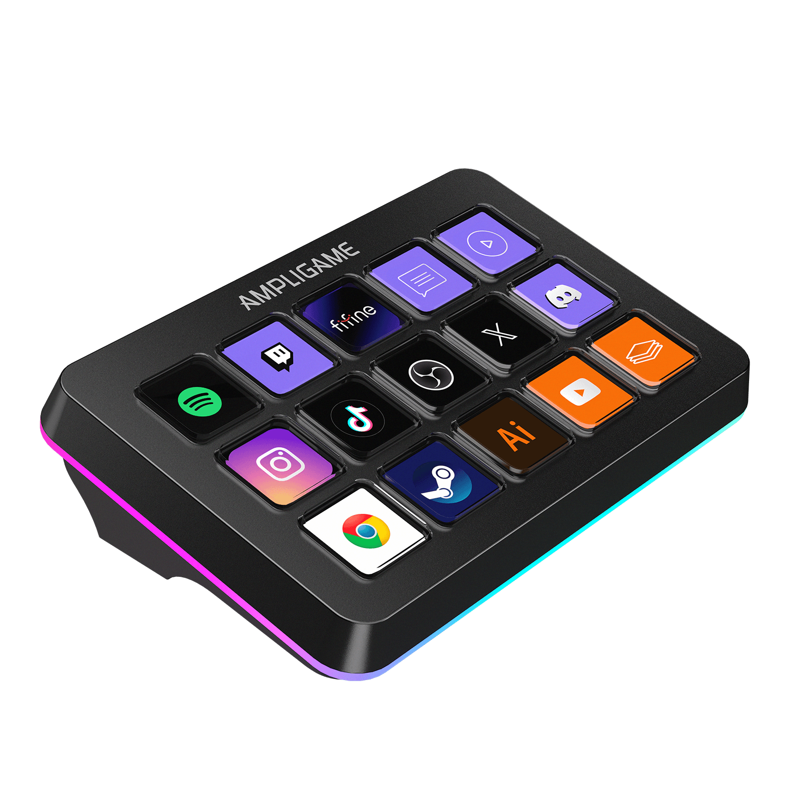 ###FIFINE ampligame D6 stream controller in black