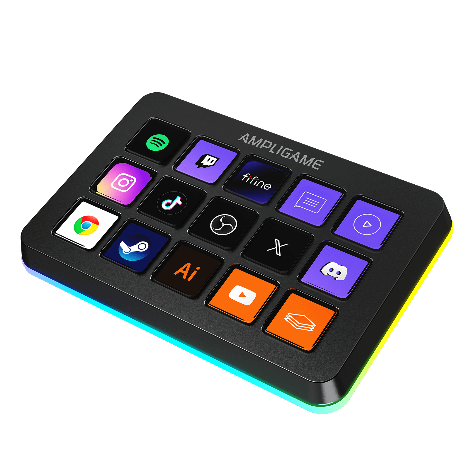 ###FIFINE ampligame D6 stream controller in black