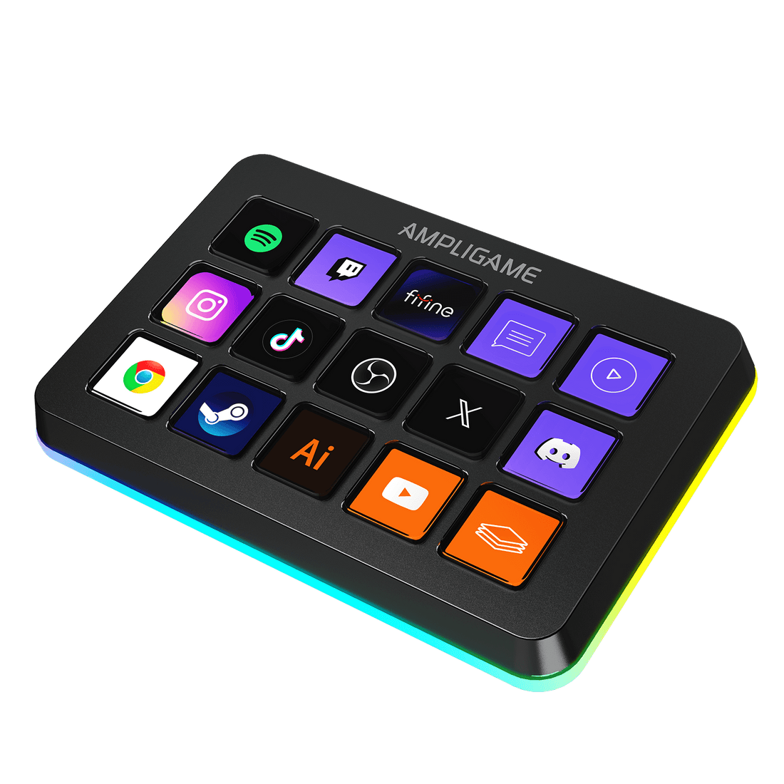 FIFINE AmpliGame D6 Stream Controller Deck with RGB – FIFINE Official