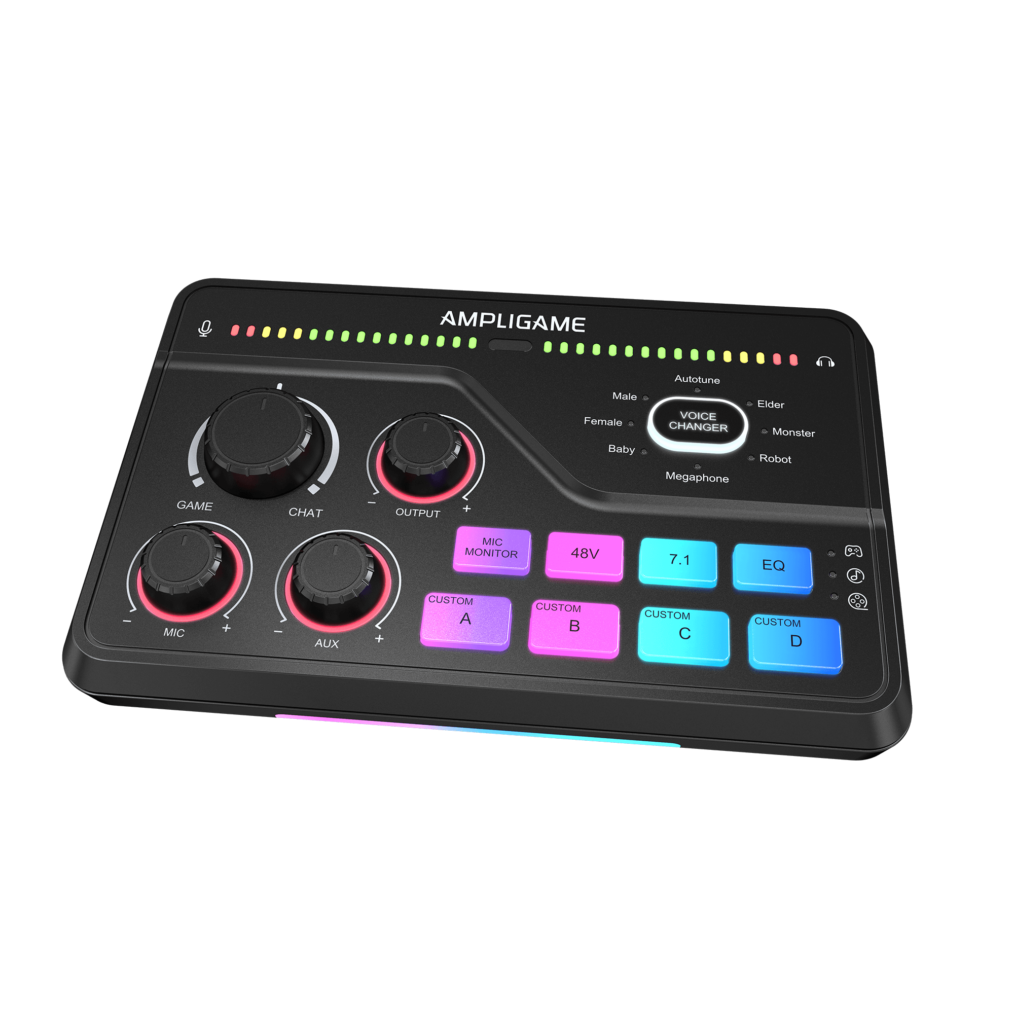 ###FIFINE ampligame SC8 audio mixer in black