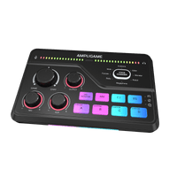 ###FIFINE ampligame SC8 audio mixer in black