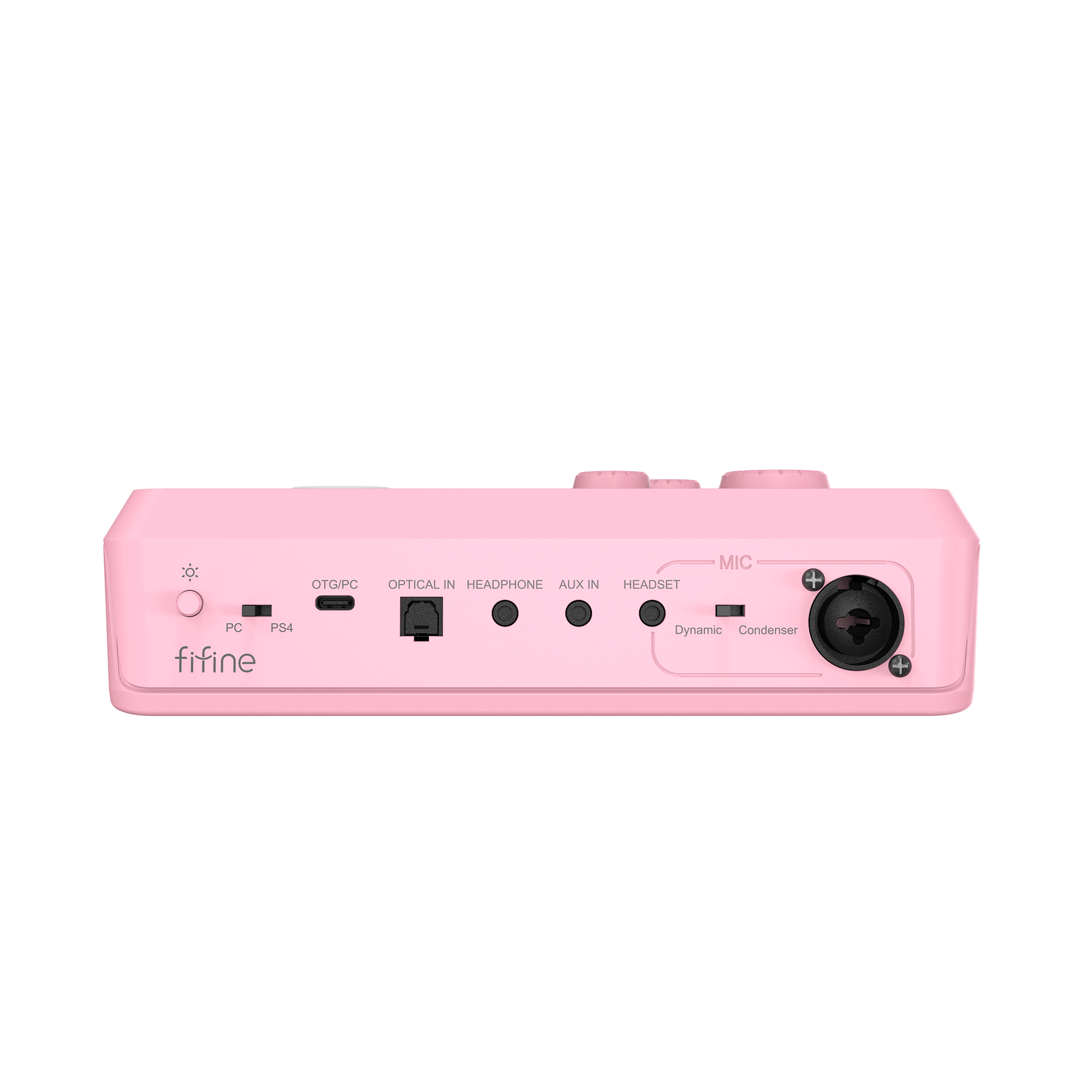 ###FIFINE ampligame SC8 audio mixer in pink