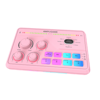 ###FIFINE ampligame SC8 audio mixer in pink