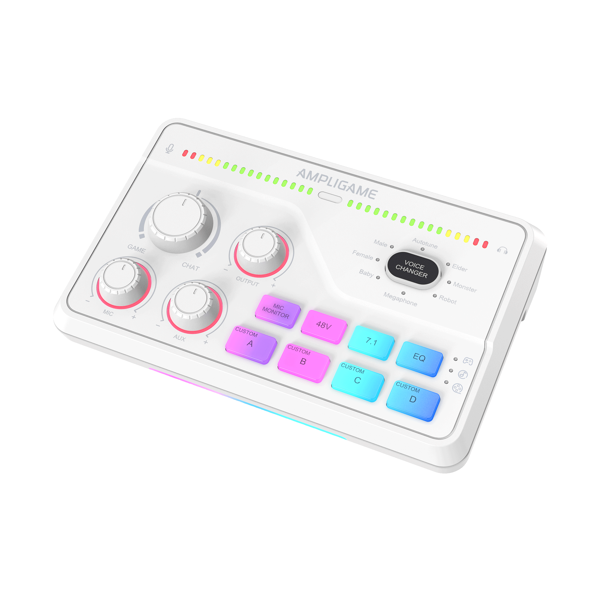 ###FIFINE ampligame SC8 audio mixer in white