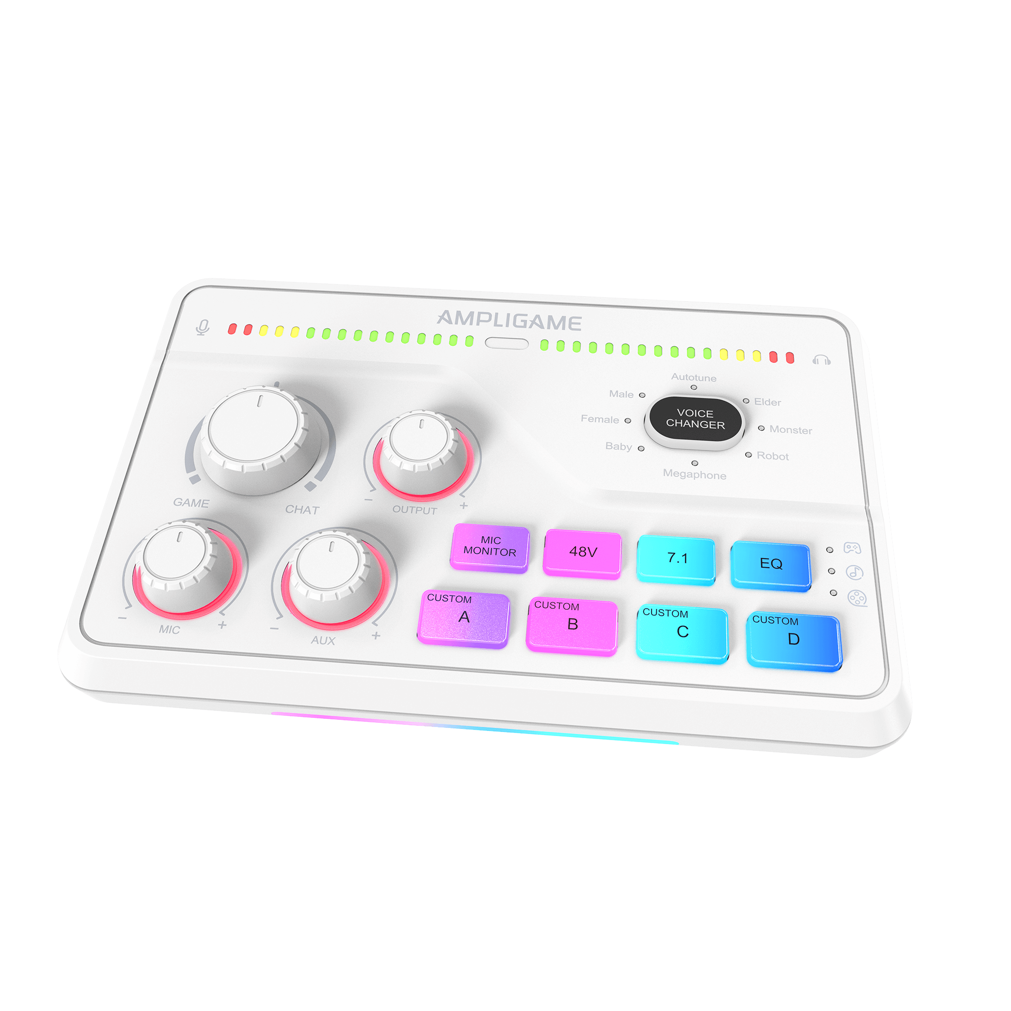 ###FIFINE ampligame SC8 audio mixer in white