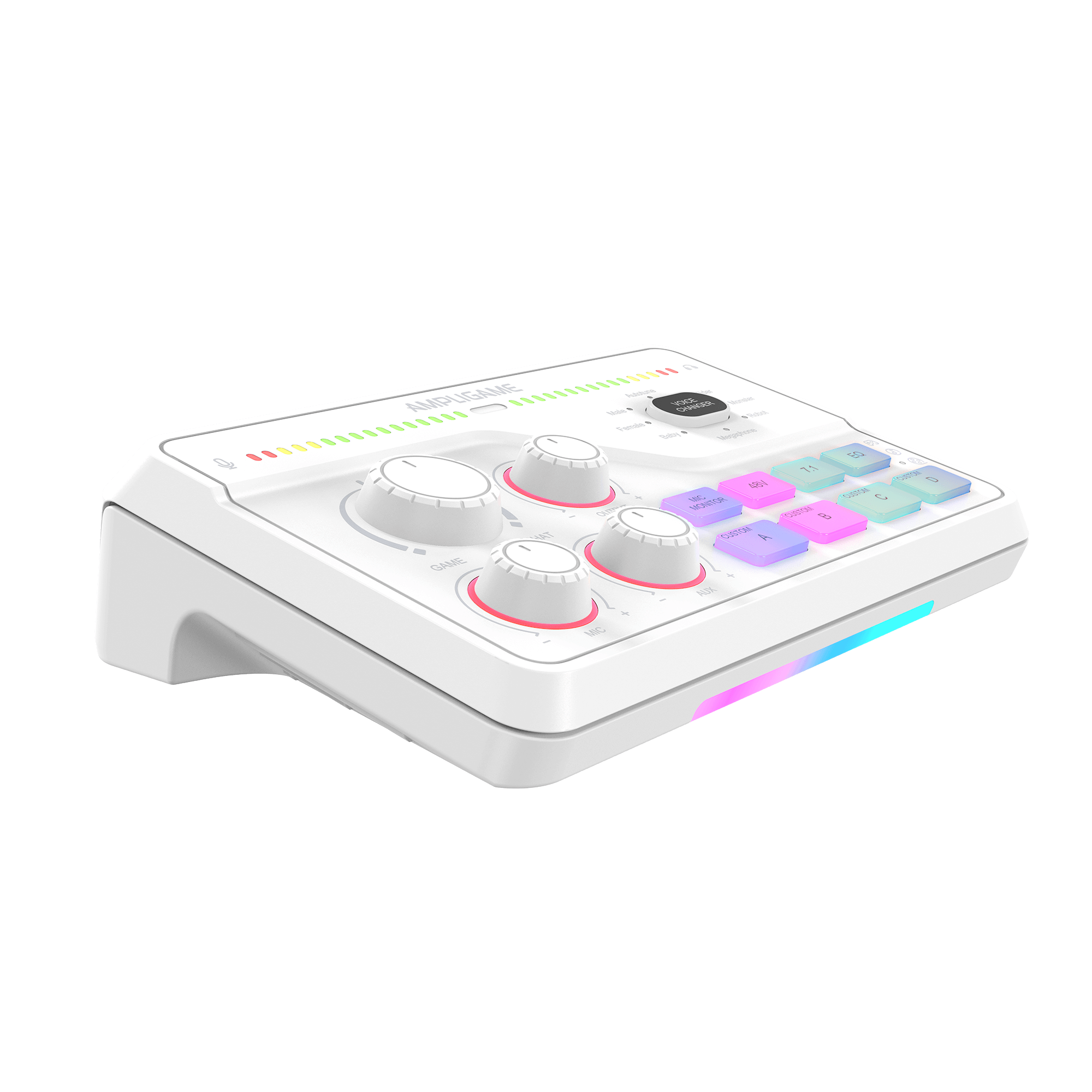 ###FIFINE ampligame SC8 audio mixer in white