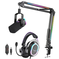 FIFINE Ampligame Bundle:AM8PROT USB/XLR Microphone+H13 Gaming Headset