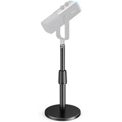 FIFINE BS1 Desktop Microphone Stand with Telescope Tube to Extend from 5.5” to 8.26”, 3/8