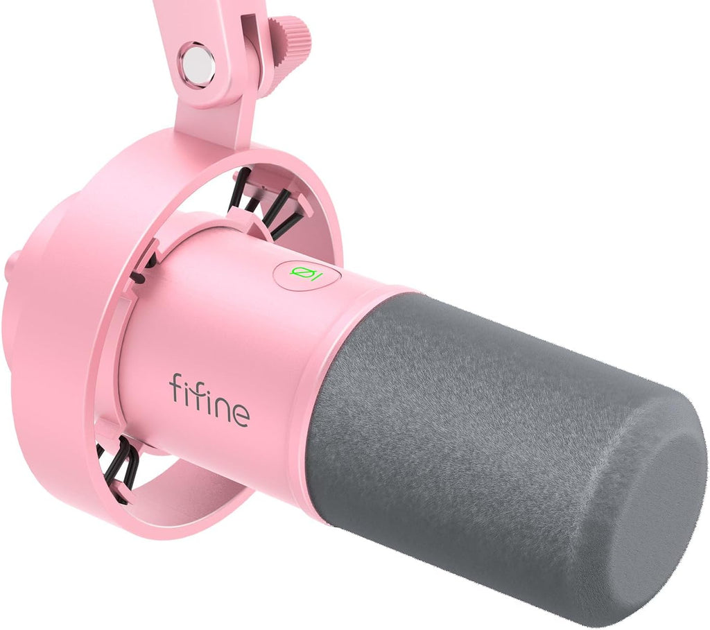 Fifine K688 USB/XLR Microphone + Shock Mount at