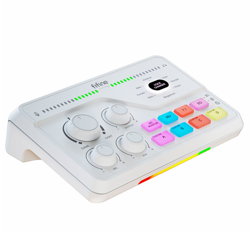 FIFINE AmpliGame SC8 USB Gaming Audio Mixer