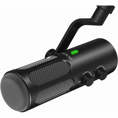 FIFINE Tank3 USB/XLR Dynamic Mic with I/O Control & Quick-mute In Type-C, Built-in Pop Filter & Hefty All-metal Body