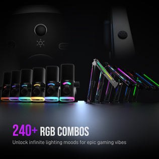 FIFINE AmpliGame AM8PROT Dynamic Microphone Kit with RGB Boom Arm Stand