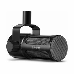 FIFINE AmpliTank Tank1 XLR Dynamic Microphone with Analog Low-cut & Mid-boost Switch, All-metal Body for Podcasting, Recording