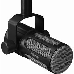 FIFINE AmpliTank Tank1 XLR Dynamic Microphone with Analog Low-cut & Mid-boost Switch, All-metal Body for Podcasting, Recording