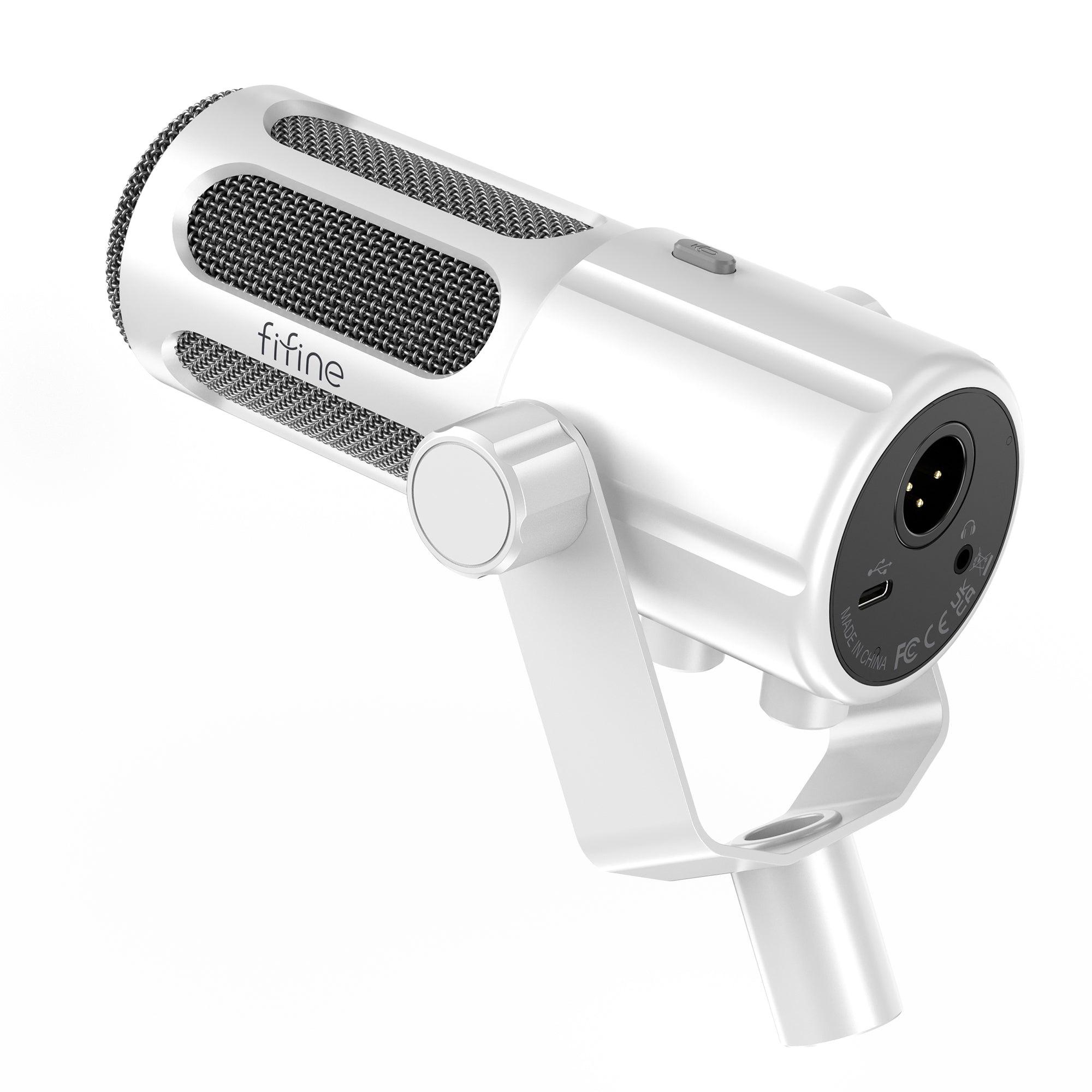 FIFINE Tank6 USB/XLR Studio Microphone with Dynamic Capsule, Input & Output Volume Controls, Mute Button for Podcast Recording