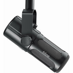 FIFINE Tank6 USB/XLR Studio Microphone with Dynamic Capsule, Input & Output Volume Controls, Mute Button for Podcast Recording