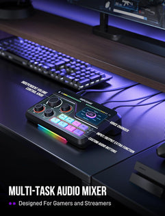 FIFINE AmpliGame SC8 USB Gaming Audio Mixer