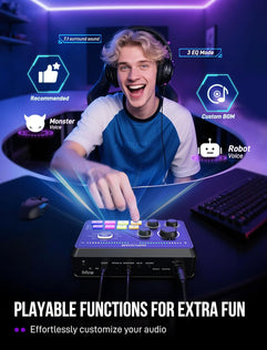 FIFINE AmpliGame SC8 USB Gaming Audio Mixer