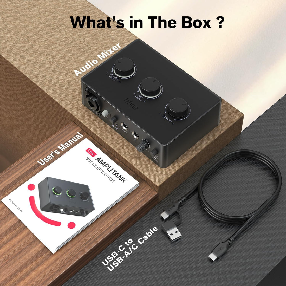 FIFINE AmpliTank Ampli 1 USB Audio Interface (SC1) – FIFINE Official
