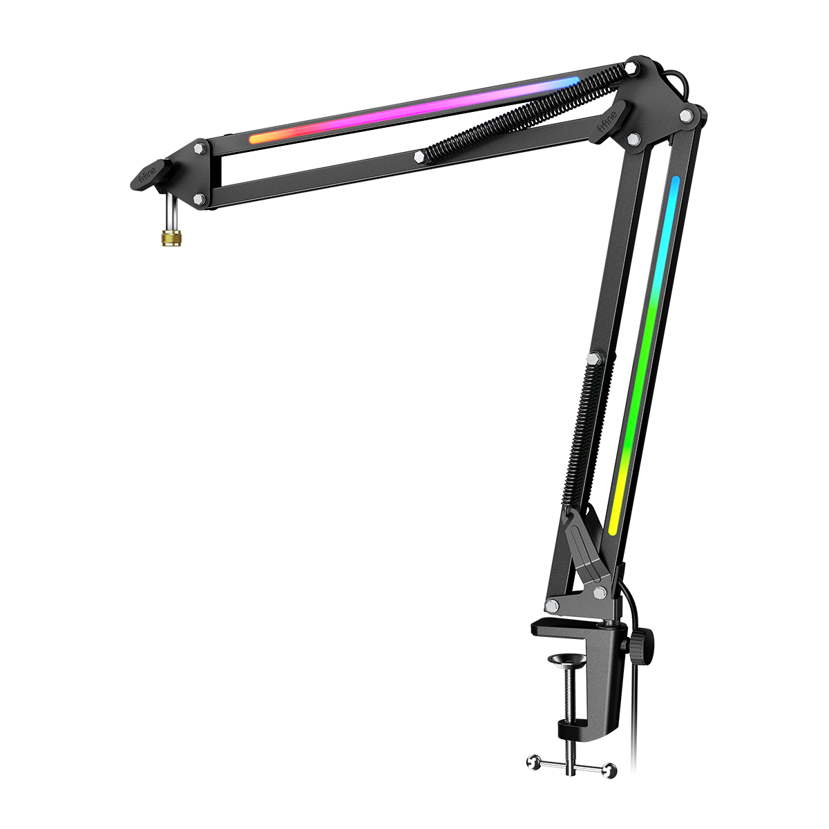 FIFINE AmpliGame BM38 RGB Microphone Boom Arm for Streaming & Gaming