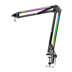 FIFINE AmpliGame BM38 RGB Microphone Boom Arm for Streaming & Gaming