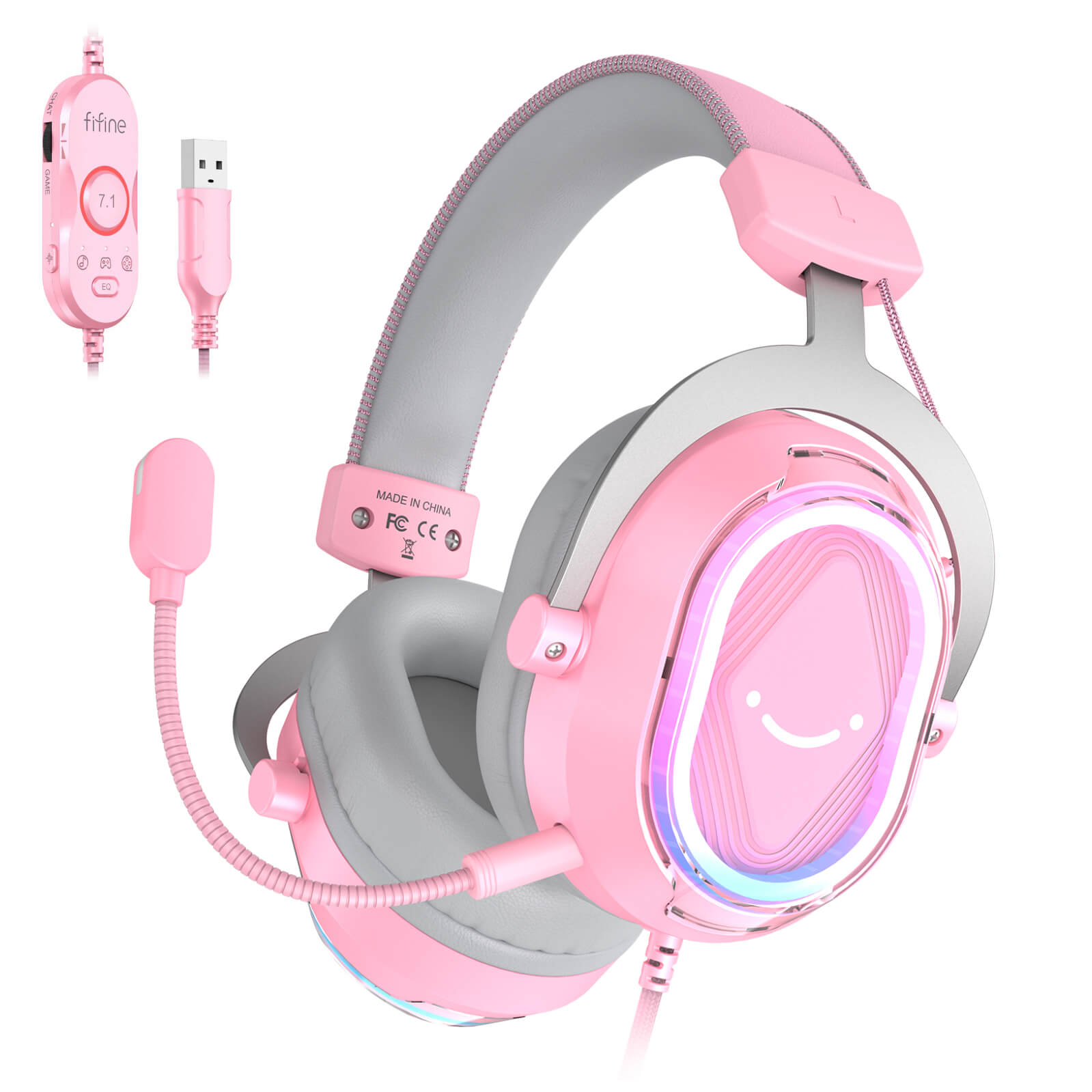 FIFINE AmpliGame H13 USB Wired RGB Headset – FIFINE Official