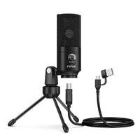 FIFINE K669B USB Condenser Microphone with Tripod Stand