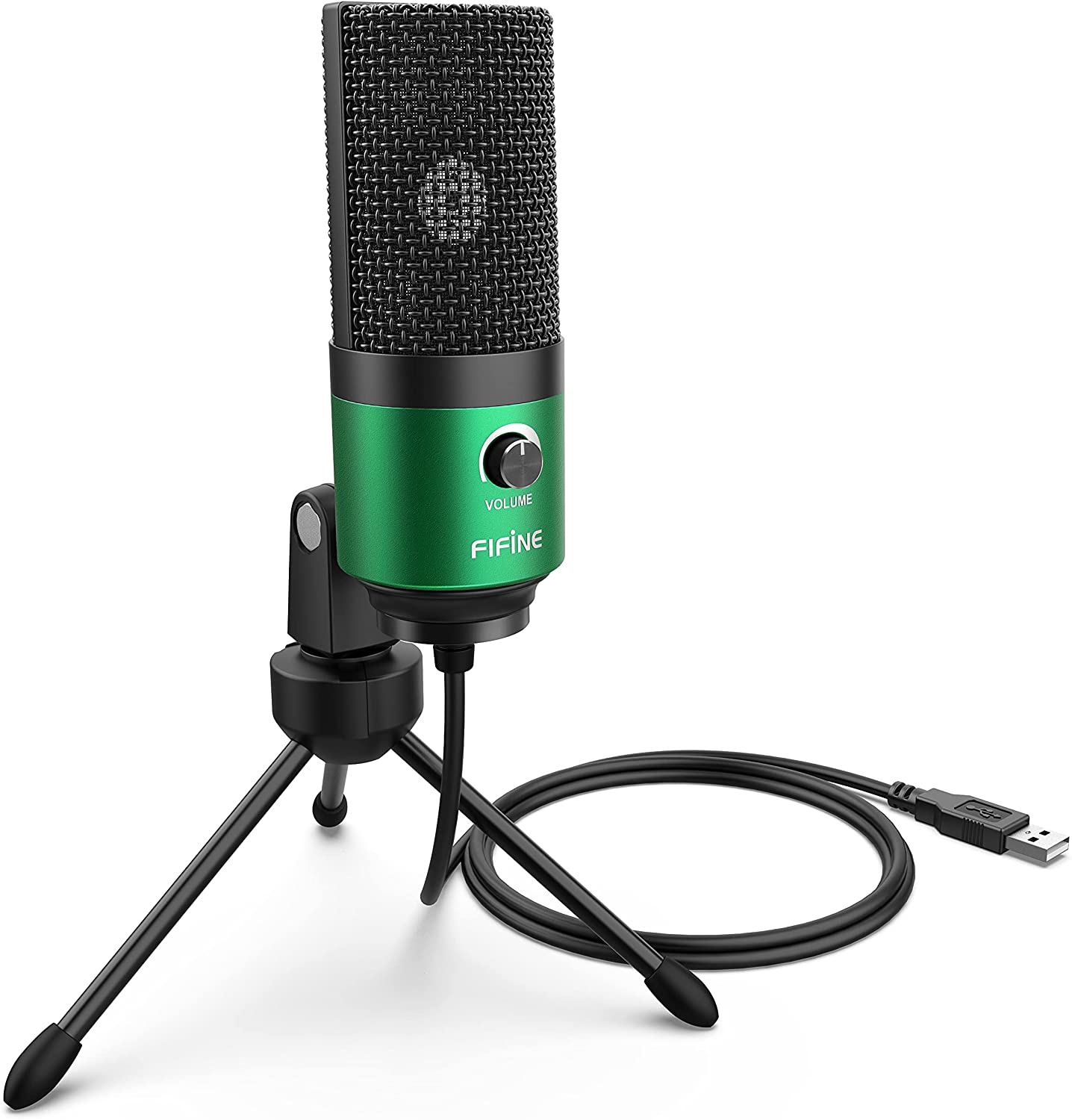 FIFINE K669 USB Microphone with Volume Dial for Streaming, Vocal Recording, Podcasting on Computer