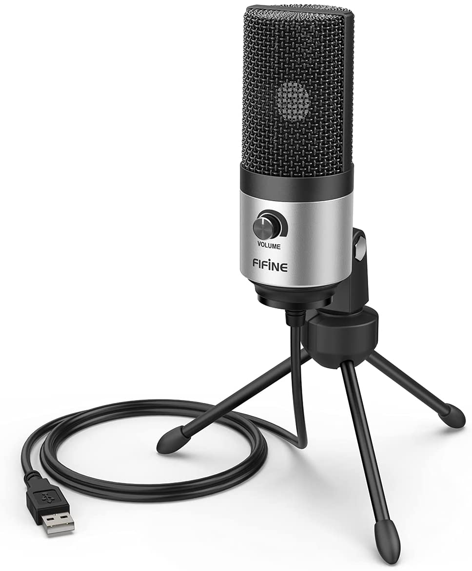 FIFINE K669 USB Microphone with Volume Dial for Streaming, Vocal Recording, Podcasting on Computer