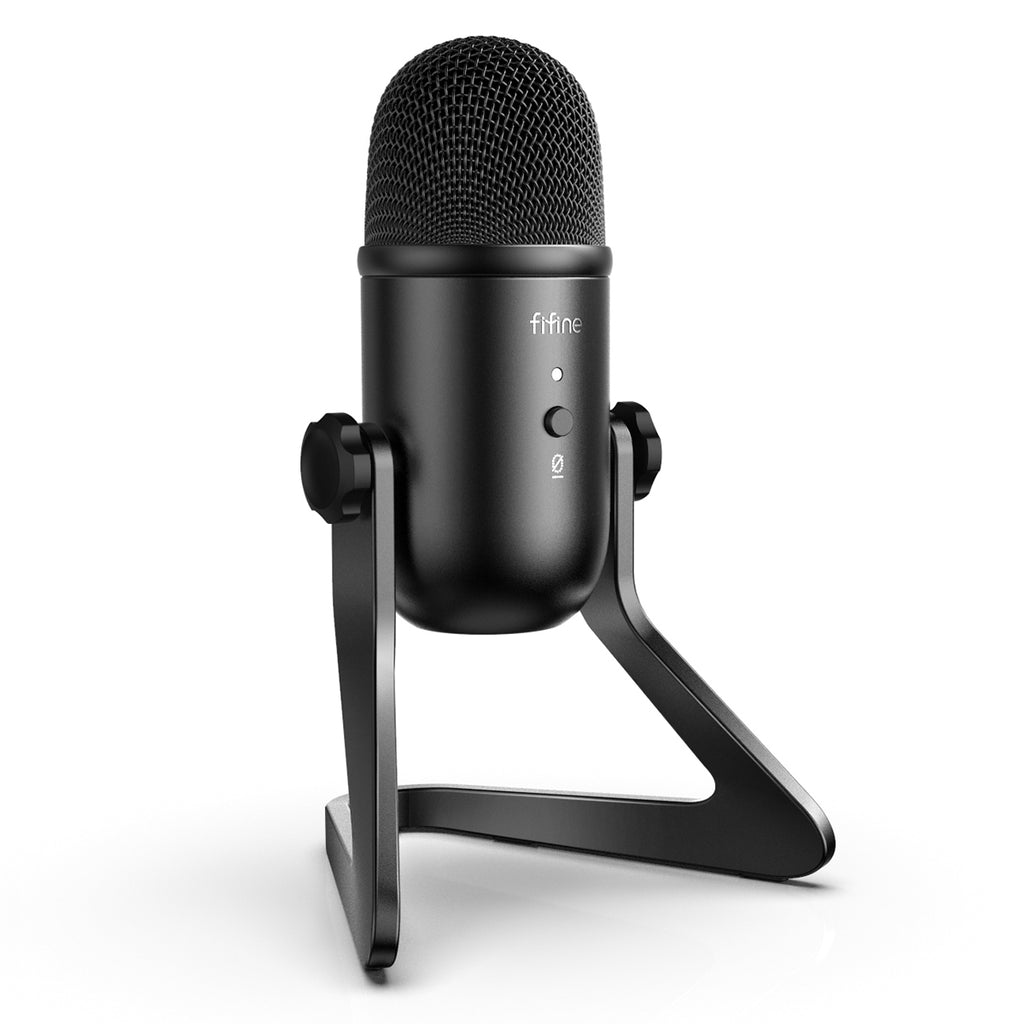 FIFINE K678 Studio USB Mic with A Live Monitoring, Gain Controls, A Mute Button for Podcasting