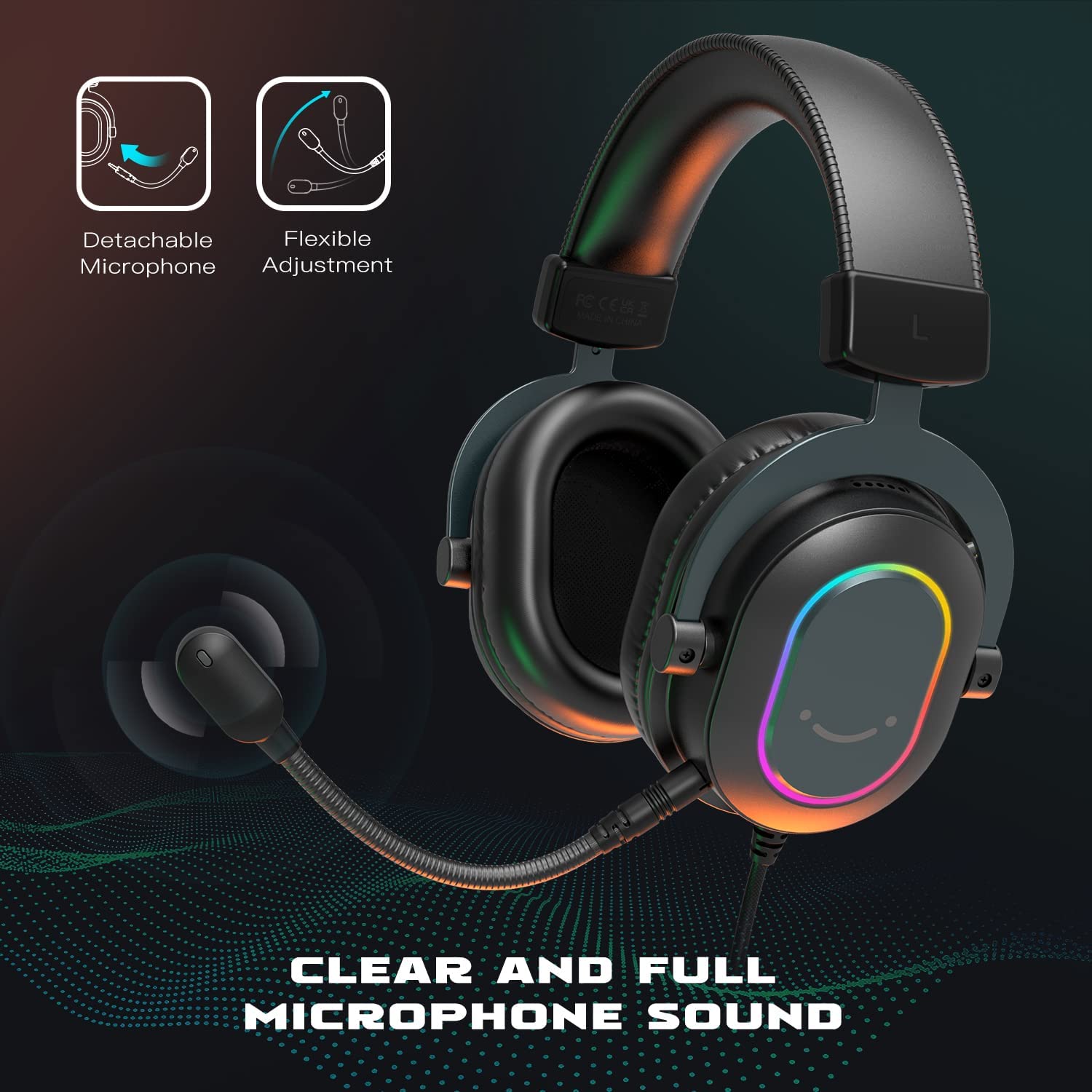 FIFINE AmpliGame H6 USB Gaming Headset with RGB