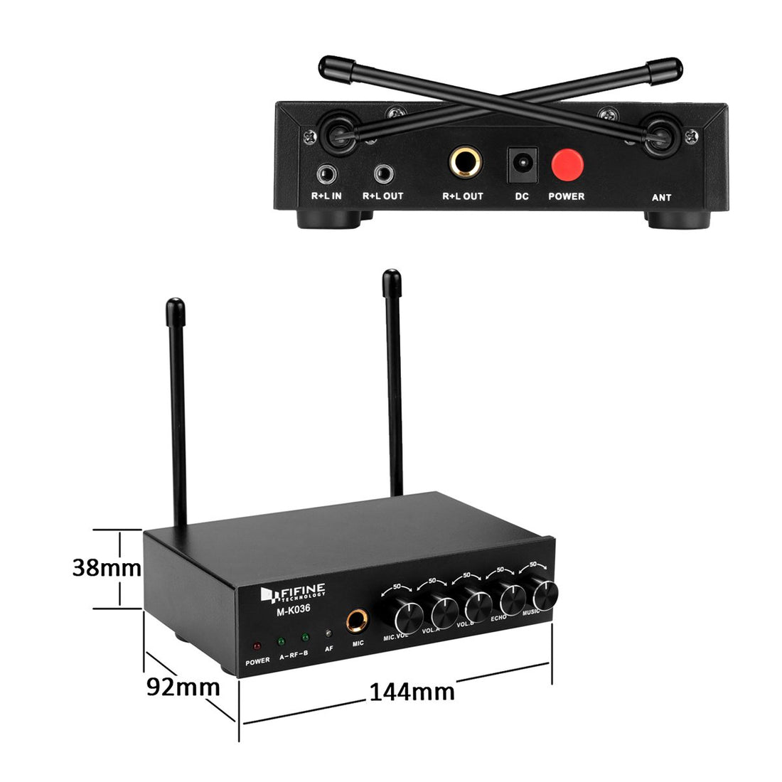 FIFINE K036 Dual Wireless Microphones System – FIFINE Official